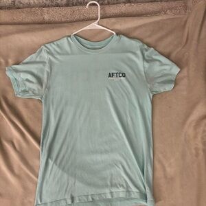 AFTCO Blue Short Sleeve Tee for Casual Comfort